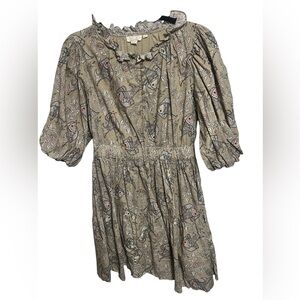 Letmeke Lined Fish Design Dress Sz Small